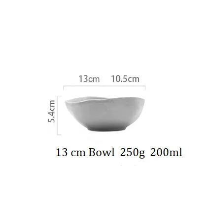 13 cm Bowl Европейский Стиль Ретро Керамика с постепенным увеличением блюдо Салатница с пышной кружевной юбкой трикотажные брюки суп с лапшой чаша столовые приборы для дома - Цвет: 13 cm Bowl