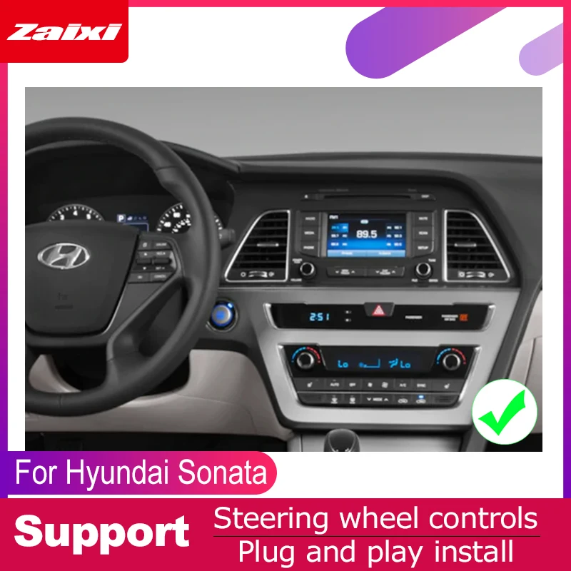 ZaiXi android автомобильный dvd GPS; Мультимедийный проигрыватель для Hyundai Sonata LF~ LHD Автомобильный dvd Навигация Радио Аудио Видео плеер Navi