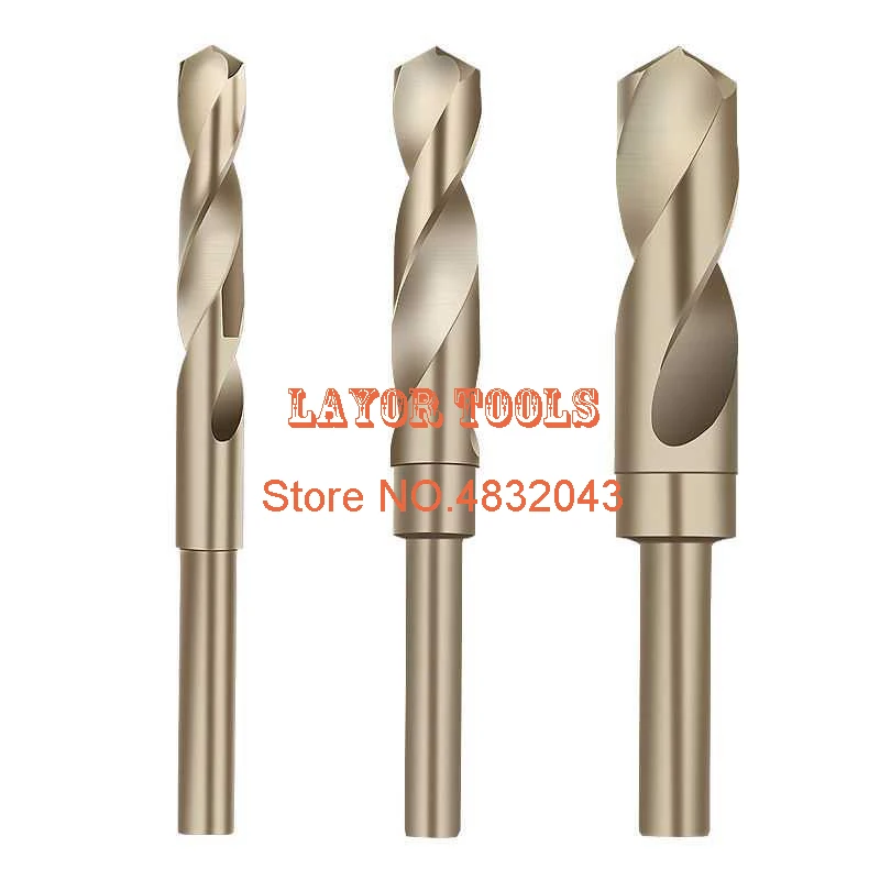 

1/2 inch Dia Reduced Shank HSS-CO Twist Drill Bit 14.0mm-30.0mm Blade For Bore Machining (14/15/16/17/18/19/20/22/25/28/30mm)