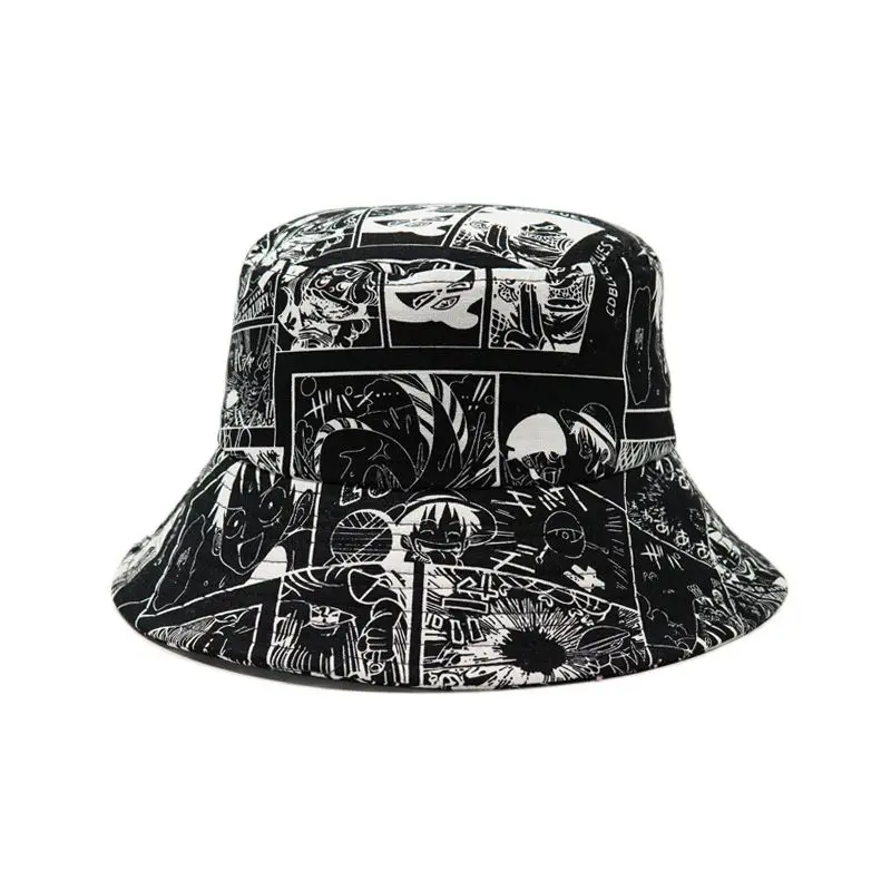 Cosplay&ware Summer Fisherman Hat Reversible Printed Bucket Hats For Women Men Anime Piece Cosplay Cap Cartoon Shading Fishing -Zentai shop online H52fe073c91b245199390d0c16bb2dbc4j.jpg