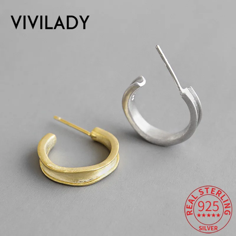 Модный vivilady шикарные круглые 925 пробы серебряные женские серьги-кольца INS с