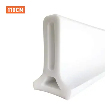 

50 - 120cm Flood Collapsible Rubber Threshold Home Bathroom Supplies Floor Wet Separation Kitchen Water Stopper Shower Barrier