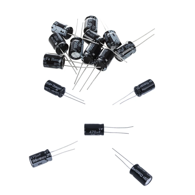 15 Pcs Electrolytic font b Capacitor b font 10 Pcs font b 1000UF b font 16V