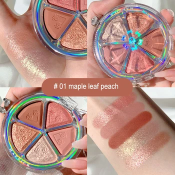 

5 Colors Shimmer Glitter Eye Shadow Palette Makeup Copper Bronzer Smoky Eye Shadow Long lasting Glitter Eyeshadow Nude Cosmetic