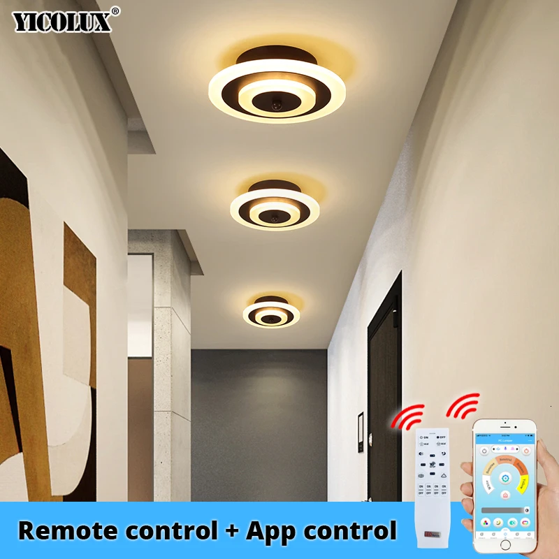 

Modern Led Ceiling Lights Smart Lighting For Corridor Balcony Bedroom Study Room Crystal lustre plafonnier Home Deco Lamp AC90-