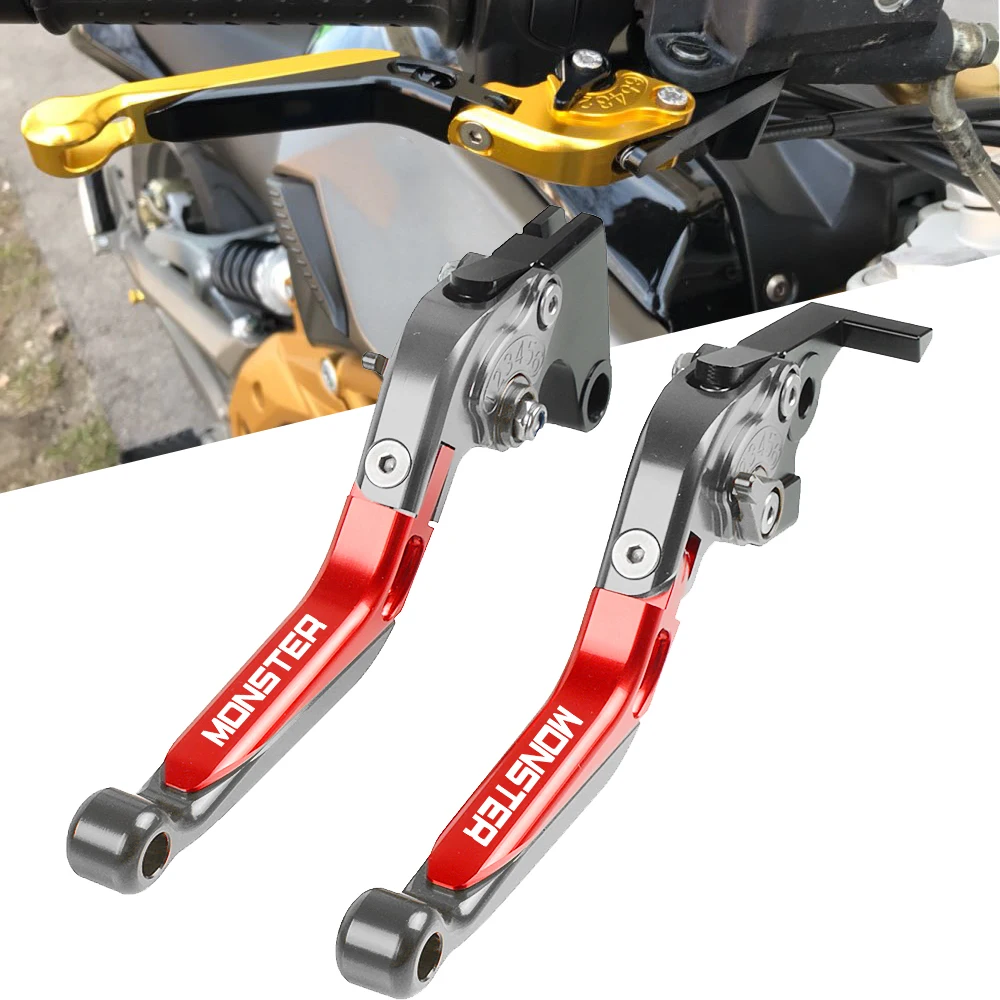 Для Ducati 695MONSTER 2007-2008 696 MONSTER 2009- регулируемые, для гонок мотоцикла тормозные рычаги сцепления аксессуары для мотоциклов