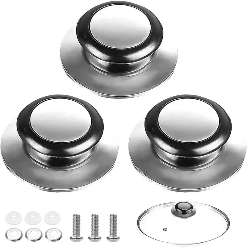 Universal Glass Lib Cover Knob Cap Heat-Resistant Cooking Pot Pan Lid Knob Replacement Lifting Handle Kitchen Cookware Handgrip pot lid handle pot lid knob