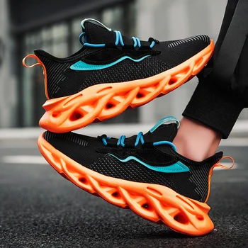 

Men's Fashion Sneakers Trend Damping Walking Shoes Men Casual Shoes Breathable Vulcanize Shoes Men Autumn Outdoor Jogging Shoes