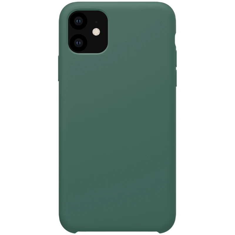 10 шт./лот защитный чехол Nillkin Flex Pure для Apple iPhone 11 6,1 дюймов жидкий силиконовый резиновый противоударный чехол для телефона - Цвет: Pine green