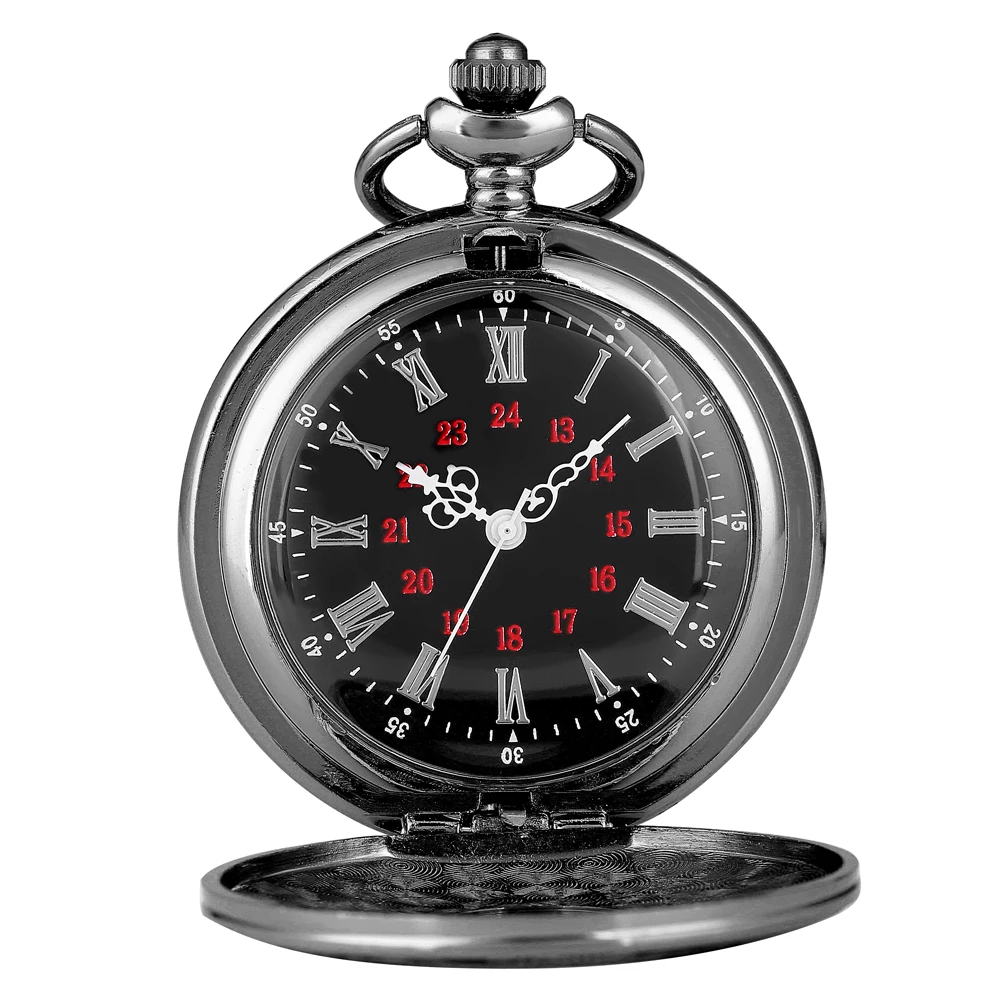 Винтажные бронзовые, в стиле стимпанк карманные часы, с выбитыми римскими цифрами, антикварные часы Fob Цепочки и ожерелья цепи Для мужчин Для женщин подарок Relogio De Bolso