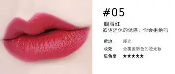 Удерживайте живую помада с длительным эффектом увлажнения не De color izing Matte Pepper Lipstick Trend Classic color Number - Цвет: 05