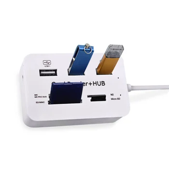 

Multifunction USB Splitter Hub 3.0 Type C Hub 3 Ports Multi USB C Hab 2.0 Multiple SD/TF Speed Card Reader For PC Laptop