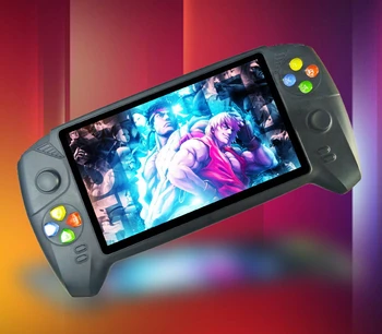 

RS08 HD 7 inch Retro handheld game console many emulators 48G 3000 games double Joystick for GBA NES retro game console