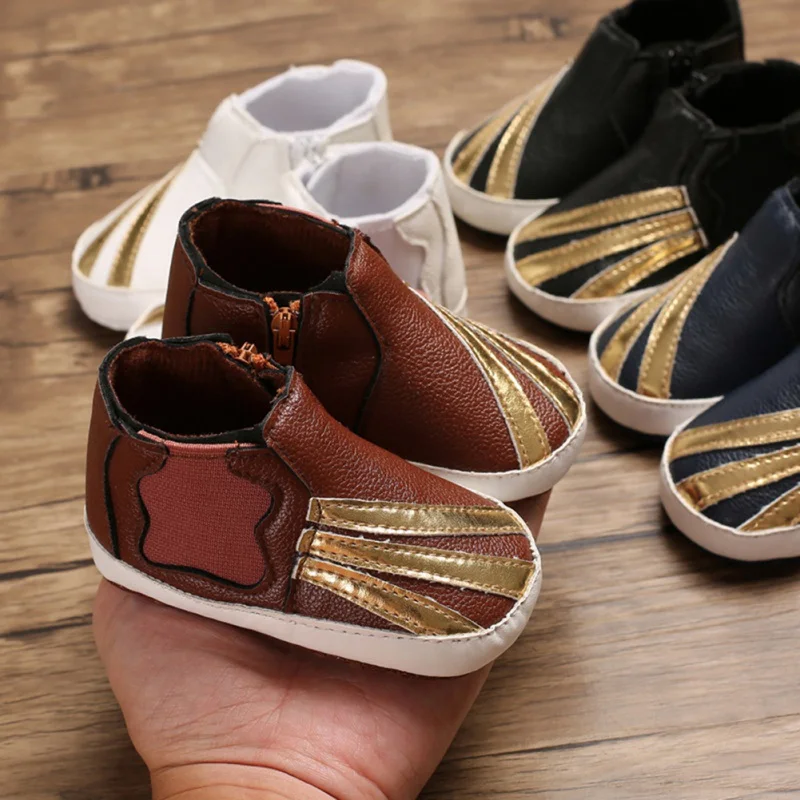 Лидер продаж детская обувь на весну/осень с мягкой подошвой кожаные PU Младенческая Детская обувь для младенцев для тех, кто только начинает ходить, колыбели, на возраст от 0 до 18 месяцев