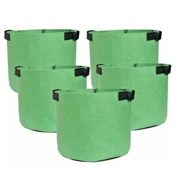 

5pcs Growth Bag Transplanter Grow Plant Ventilation Flower Tree Vegetable