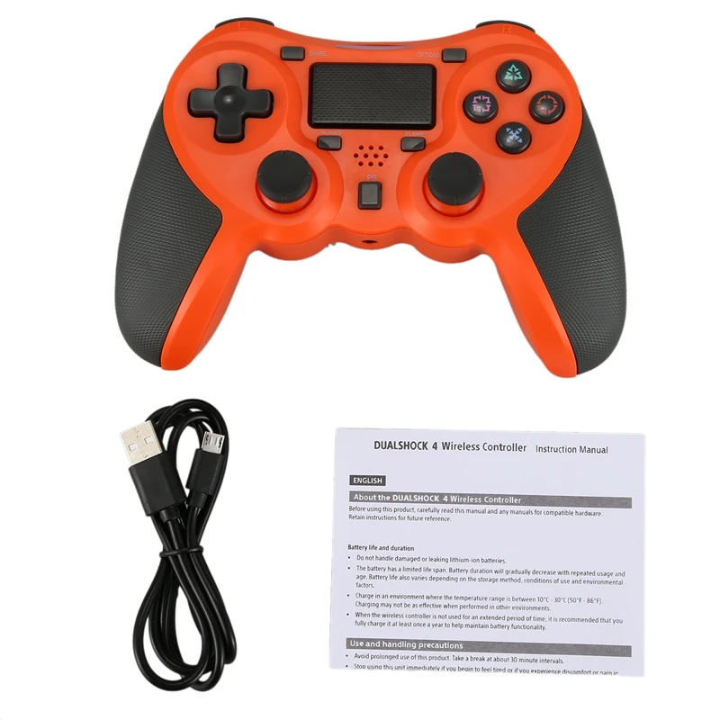 Беспроводной контроллер Bluetooth геймпад для sony Ps4 с двойной вибрацией и пусковыми кнопками для Playstation 4 и доступа к компьютеру