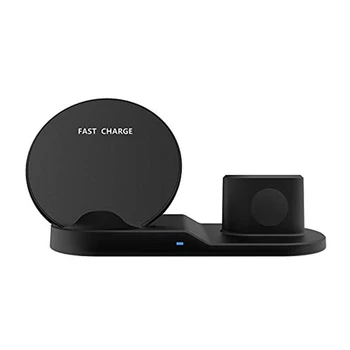 

3-in-1 Desktop Wireless Charging Adapter Mobile Phone Watch Headset Wireless Fast Charge C44