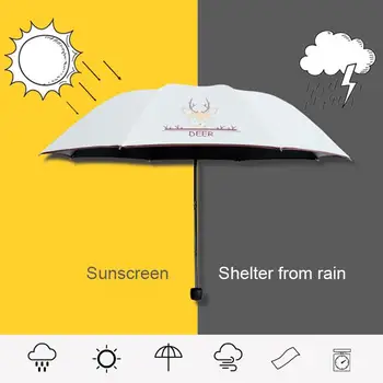 

Anti-UV Umbrella Sunshade Umbrella Umbrella Strong Waterproof Dustproof Protective 8 Bones Black Rubber Cloth Garden Courtyard