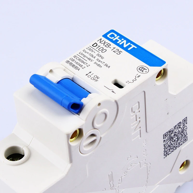 CHINT NXB-125 1P AC 230/400V Тип D воздушный выключатель D63 80 100 125A ток протектор Главная Выключатель разъём