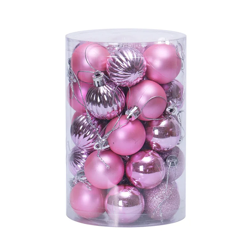 34 шт Рождественские шары наборы 4 см рождественские украшения елочные украшения шары в форме шаров - Цвет: C13