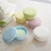 1Pcs Sealed Soap Case Travel Supplies Portable Soap Holder Soap Box  Bathroom Accessories Round Shape Plastic ► Photo 2/6