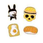 AliExpress Wish Hot Selling Alloy Accessory Fruit Bear Mountain Cartoon Cool Brooch Alloy Badge