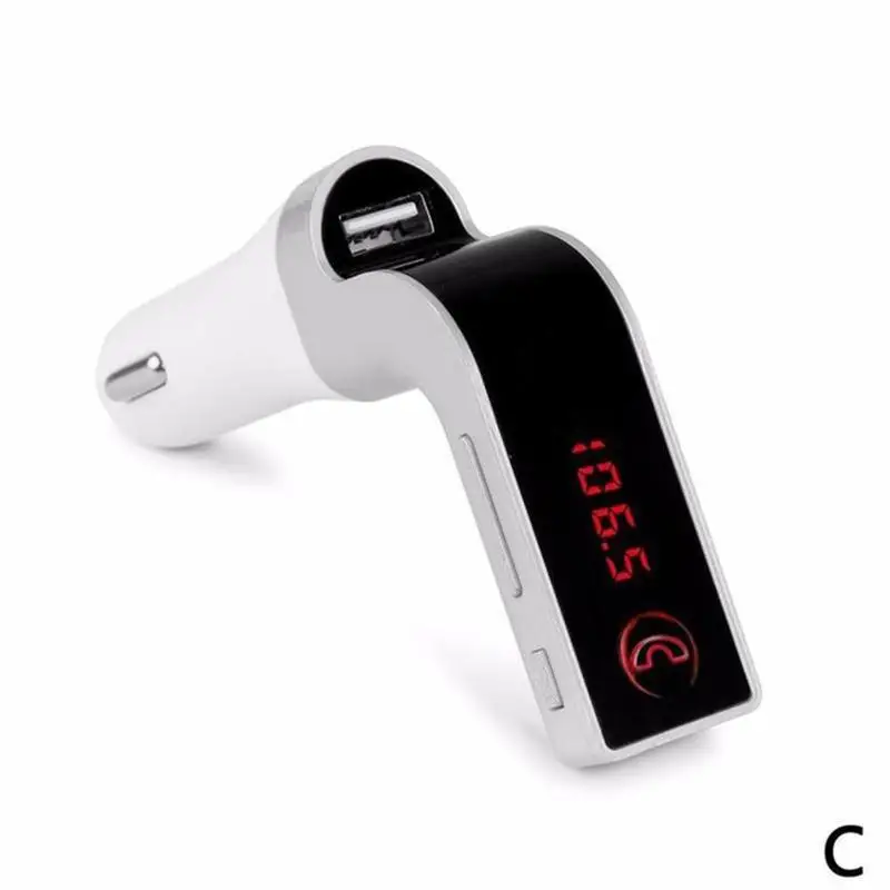 Горячая Bluetooth fm-передатчик автомобильное зарядное устройство Автомобильный MP3 Bluetooth плеер Громкая связь вызов автомобильный аудио музыкальный приемник адаптер - Название цвета: Gold (C)
