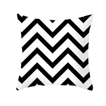 

Black and white triangle pillow case home decoration 45*45 cm cushion cover microfiber soft and comfortable pillow cover