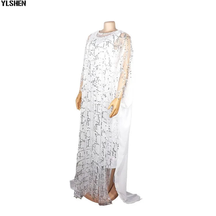 Dashiki African Dresses For Women Clothes 2019 Africa Clothing Muslim Long Dress High Quality Sequins Robe Party African Dress 10