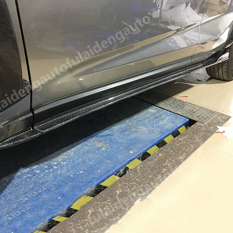 6 шт. для Lexus NX200 300 300h- углеродное волокно боковая юбка удлинитель бампер губы обвес комплект автомобильные аксессуары