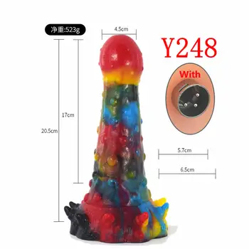 Advanced Sex Machine Attachment Animal Dildos Anal Plug Strange Tentacle Penis Love Products XLR 3Pin Male Accessories Y224-Y251 3