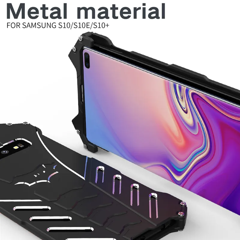 Алюминиевый чехол с винтом Бэтмена для samsung Galaxy S10 S10E S9 Plus S8 S7 Edge S6, ударопрочный чехол для телефона с вырезами и защитой от падения