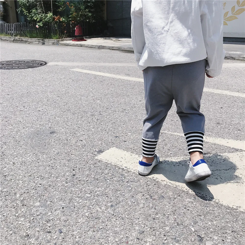 Tonytaobaby/осенняя одежда; новые спортивные брюки со звездами; штаны для мальчиков и девочек; Детские хлопковые штаны