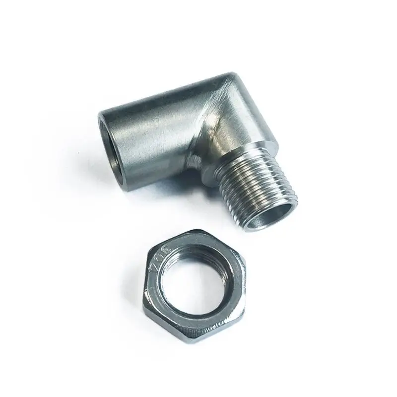 

JXSS060-A Short 90 Degree Automotive Oxygen Sensor Gasket Connection Extension Exhaust Pipe Joint