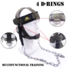 Multifunction Neck Workout Head Harness  for Home Weight Lifting Strength Powerlifting Barbell with Chin Pad Fitness Equipment 4