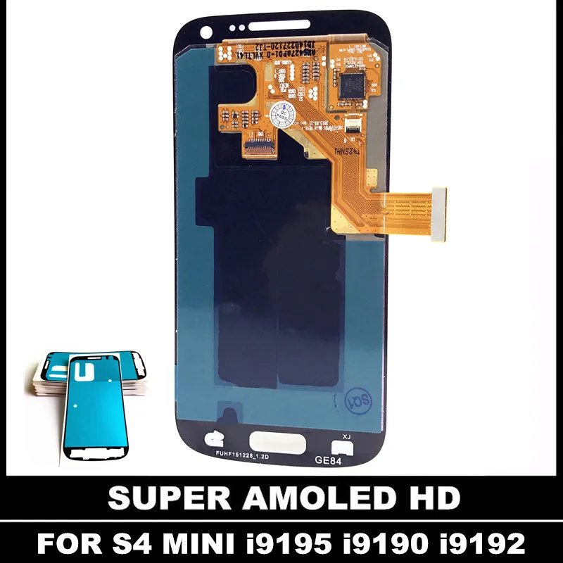 Протестированный супер AMOLED дисплей для samsung Galaxy S4 Mini i9190 i9192 i9195 S4mini lcd Замена кодирующий преобразователь сенсорного экрана в сборе