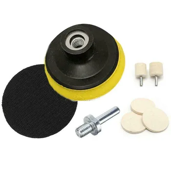 

75MM Polishing pad kit 3inch Waxing Pad 75 * 6MM Set 7PCS Car Glass Polishing Kit Windscreen