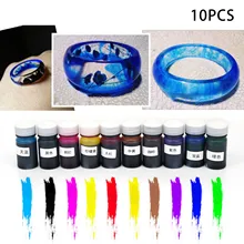 10 бутылок 10 г DIY жидкая смола пигмент для изготовления ювелирных изделий пластырь Воск горячий