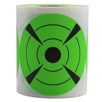 

125 Pieces Fires Target Stickers 3Inch Round Target Dots Stickers Roll for Strong Adhesive Target Pasters