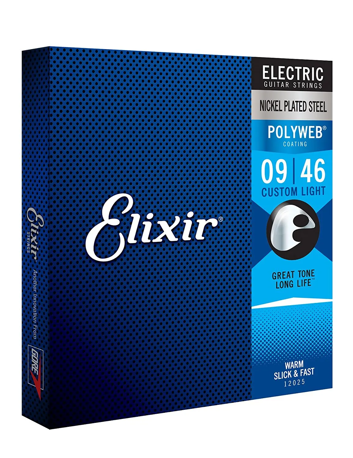Elixir струны 12025 Струны для электрогитары с полипаутиновым покрытием, изготовленный на заказ светильник(. 009-.046