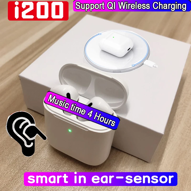 

Original 2019 Aire 2 i200 TWS Bluetooth Earphone 1:1 Wireles Earbuds Tap Control Headset Headphone Pk i12 i30 i500 Para elari