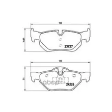 Колодки Тормозные Задние Brembo P06038 Brembo арт. P06038