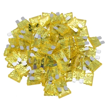 

Vehicle Car 20A 20Amp Yellow Body Two Prong Blade ATC Fuse 100pcs