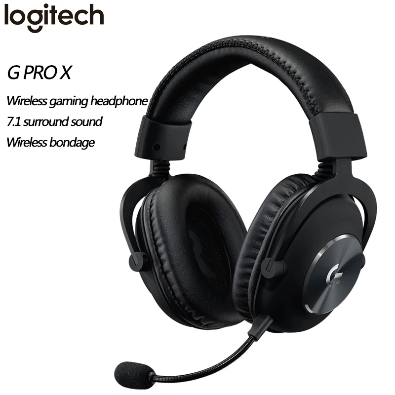Беспроводные Игровые наушники Logitech G PRO X гарнитура с объемным звучанием GPX 7 1 для