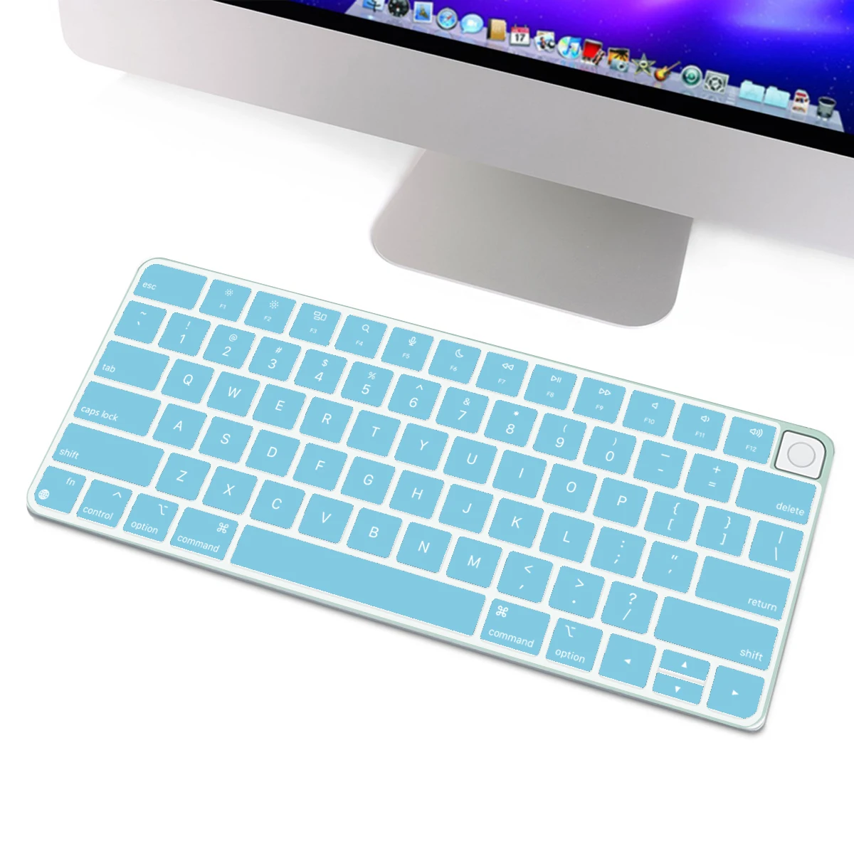 For Apple iMAC Keyboard Cover (2021 release) A2449 Magic Keyboard Stickers  Protector Silicone Bluetooth keyboard case US type