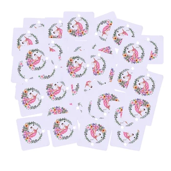 

100pcs Jewelry Display Cards Earring Ear Studs Necklace Hanging Holder