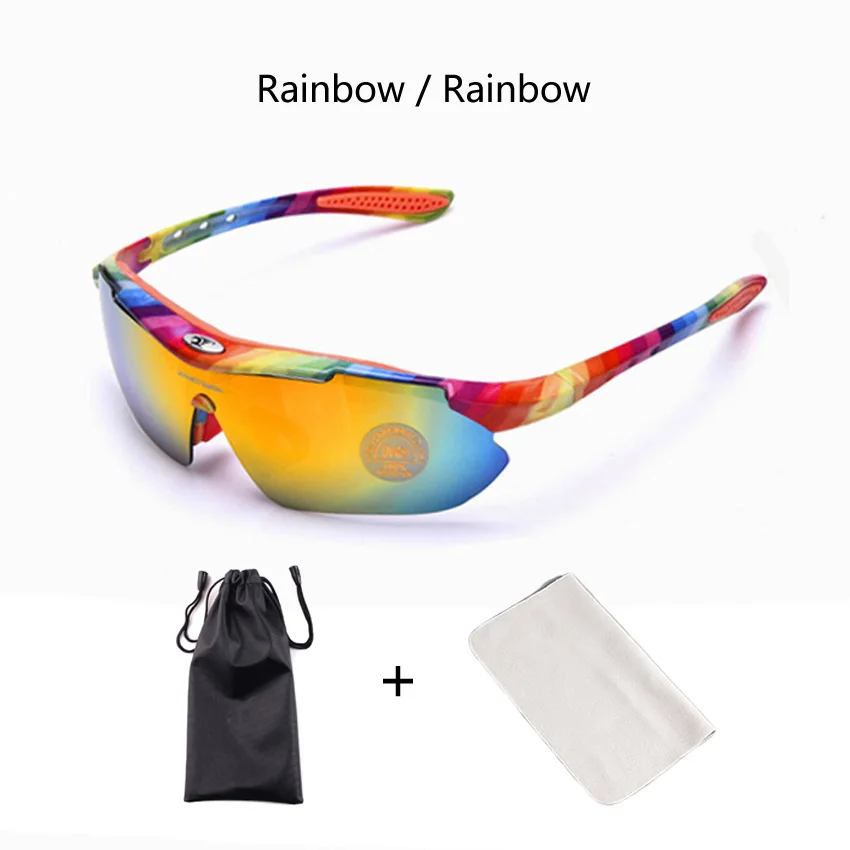 HD017 очки для велоспорта, UV400 линзы, спортивные солнцезащитные очки для велоспорта, мужские очки для велоспорта, Чехол для очков - Color: 16