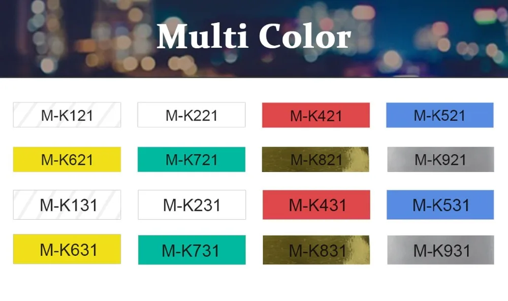 Description Picture 3 of itemCIDY Compatible brother M-K231 MK231 MK 231 MK-231 black on white 12mm laminated strong adhesive label tapes for PT-80 PT-70