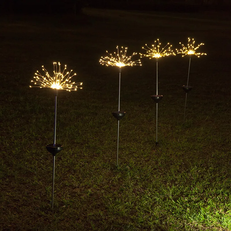 

LED Solar Light 90 LEDs Eight Function Modes Dandelion Lawn Lights Grass Fireworks Lamp Outdoor Waterproof Solar Garden Light