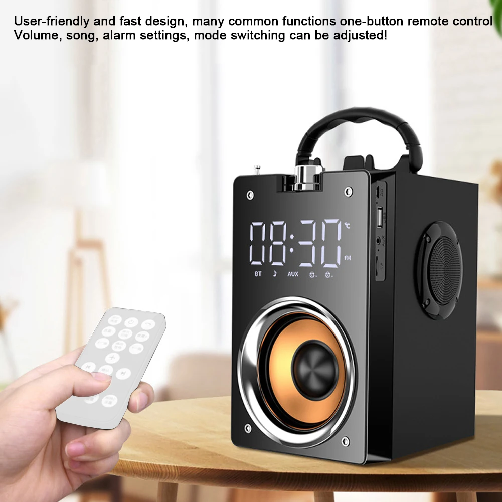 Уличная портативная bluetooth колонка с дисплеем беспроводная стерео сабвуфер